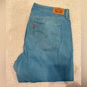 Levi's 505 Regular Performance Cool Stretch Cropped Jeans waist 33